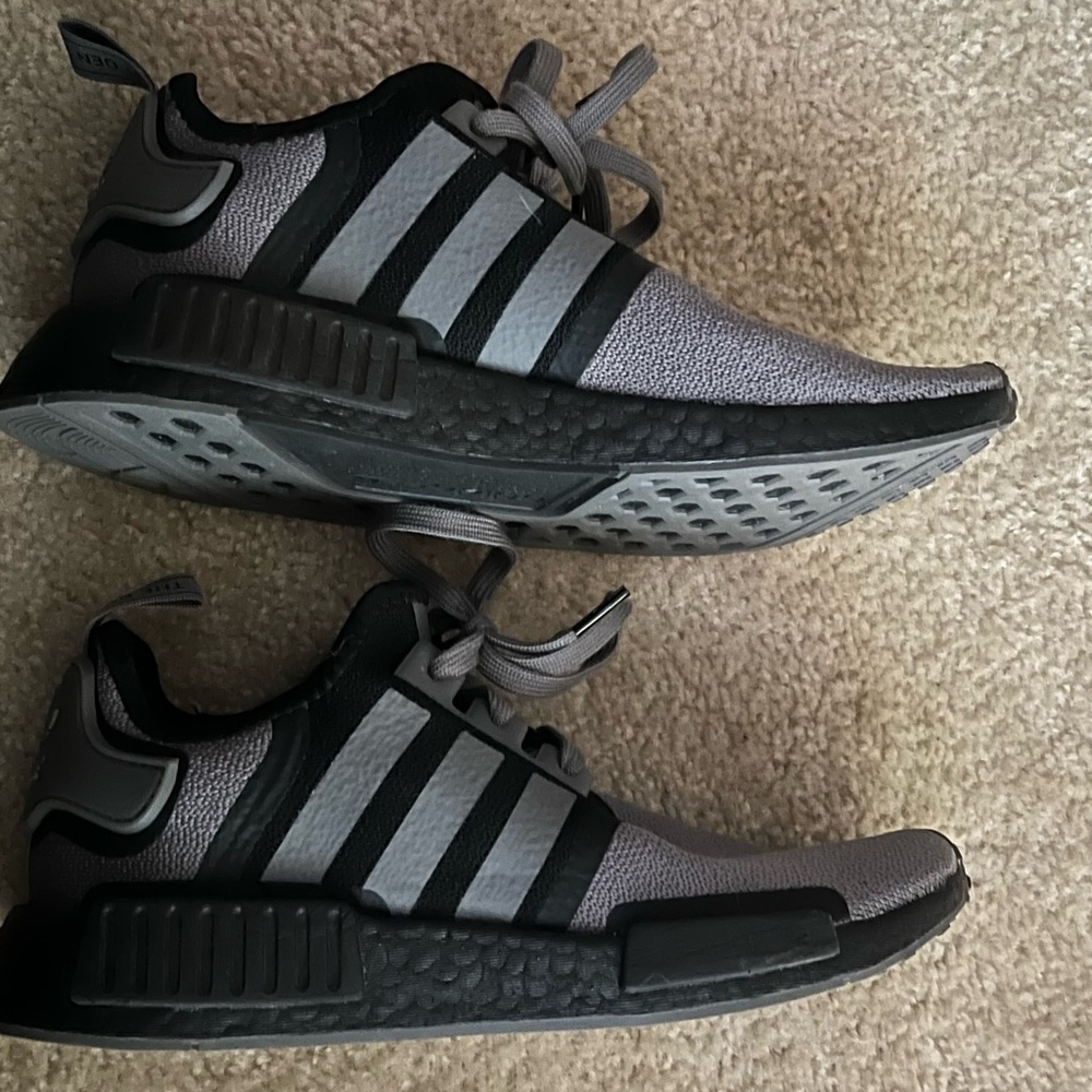 Adidas Originals Men's NMD_R1 Shoes Black and Gray Sneakers